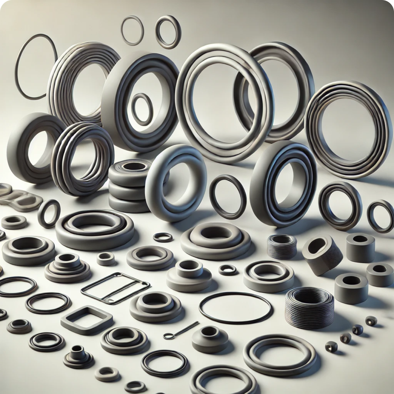 Rubber sealing goods